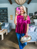 Soft Velvet Vibes Applique Top-Woodrose