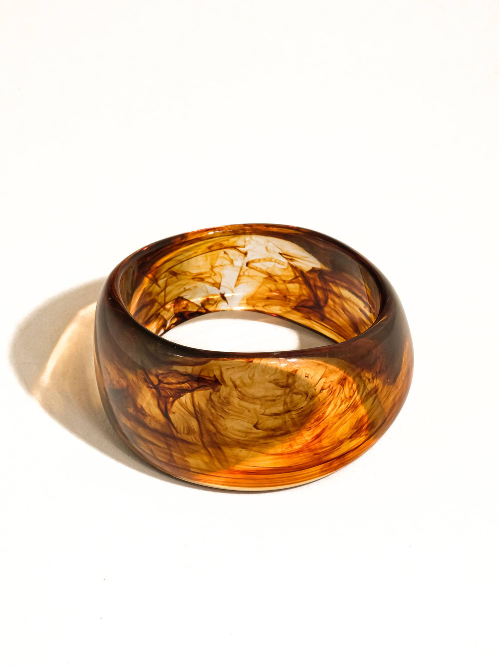 Caelia Resin Bangle-Brown