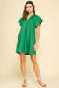 Weekend Vibes Mini Dress-Green