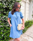 Denim Roots Mini Dress