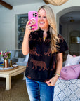 PREORDER: Zenzi Jungle Smocked Top