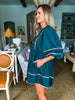 Color Dash Tunic Dress- Pine