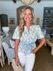 Southern Charm Floral Peplum Top