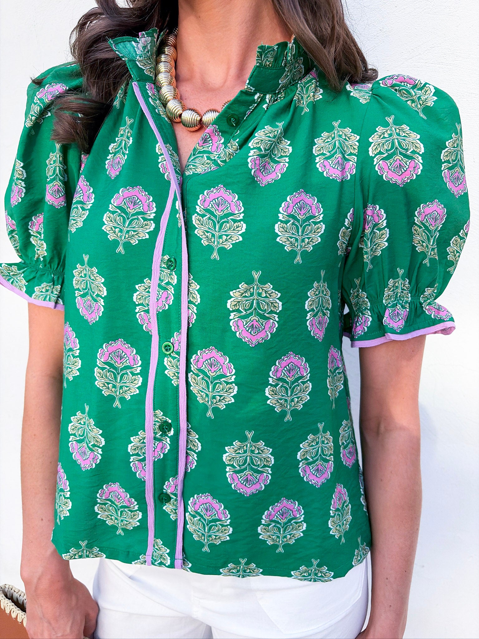 Floral Fancy Ruffle Top