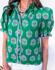 Floral Fancy Ruffle Top