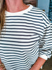 Our Girl Striped Top- Black/Natural