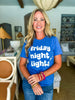 Friday Night Lights Tee-Royal Blue