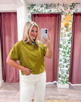 Autumn Orchard Top-Light Olive
