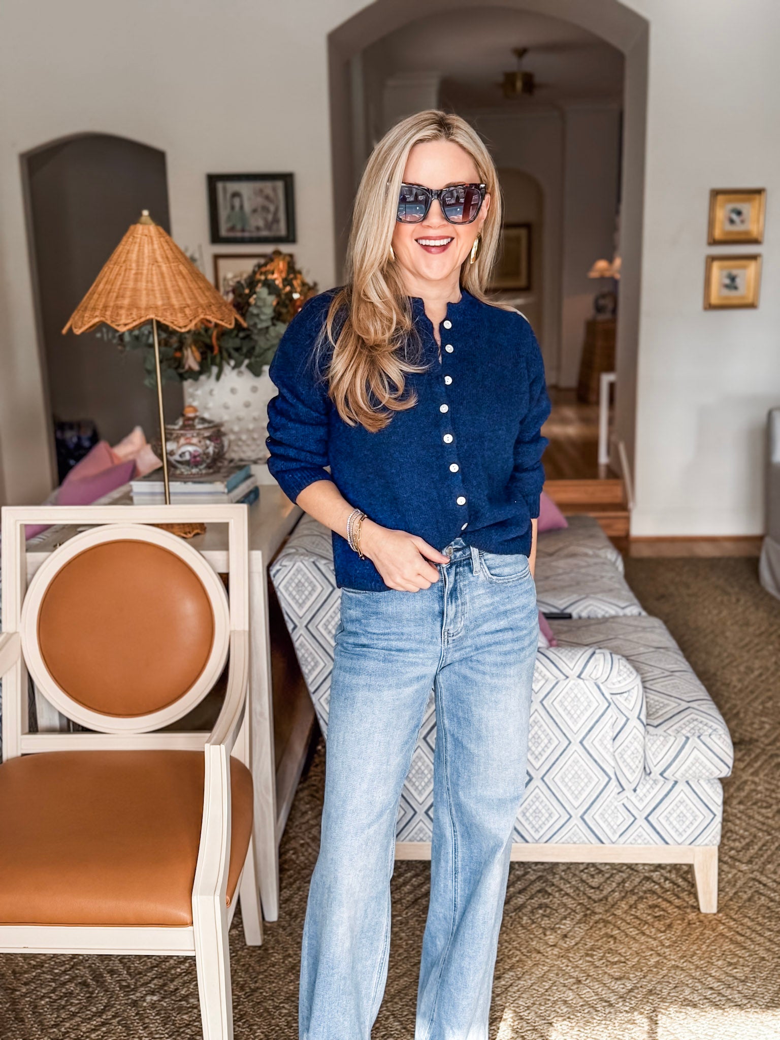 Cozy Nights Cardigan-Midnight Navy