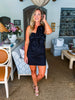 Grand Entrance Bow Mini Dress-Black