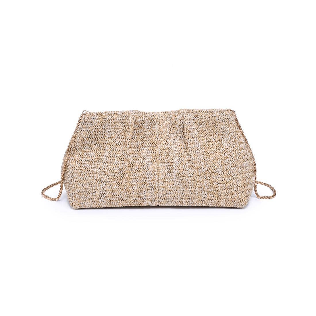 Breeze Woven Clutch-Coral