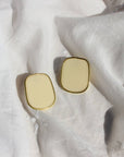 Veronique Statement Earrings-Cream