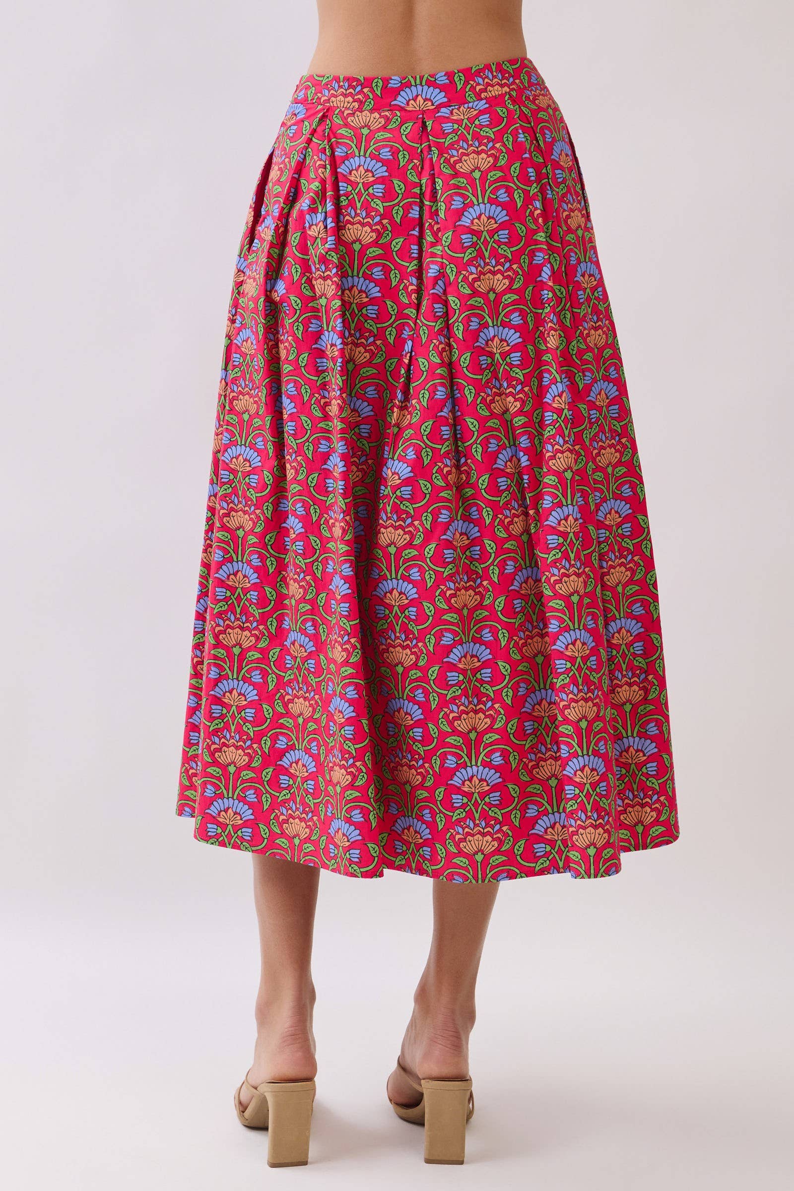 Gardenia Glow Midi Skirt