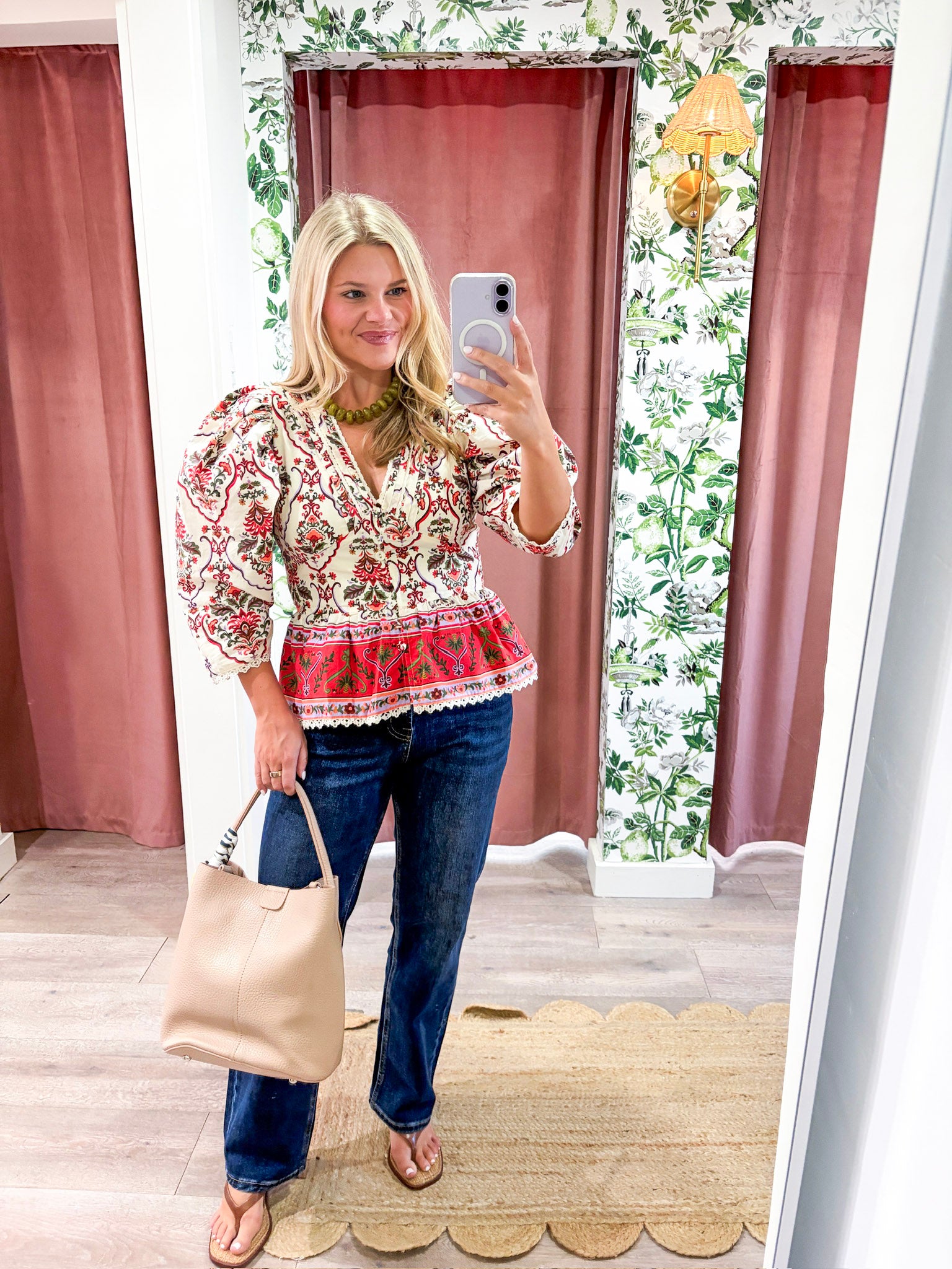 Rosita Floral Peplum Top
