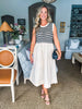 Stay Sweet Midi Dress-Ecru