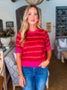Avanti Stripe Sweater Top