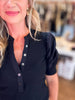 Buttoned Up Top- Black