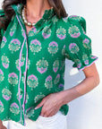 Floral Fancy Ruffle Top
