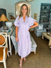 Best Wishes Smocked Dress- Lavender