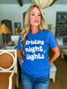 Friday Night Lights Tee-Royal Blue