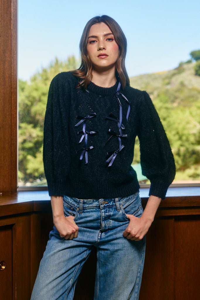 Darling in Ribbons Sweater