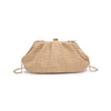 Triana Straw Frame Clutch- Natural