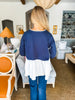 Preppy Posh Top- Navy