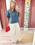 Darling Denim Puff Sleeve Jacket