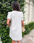 She’s Gone Country Denim Dress-Cream