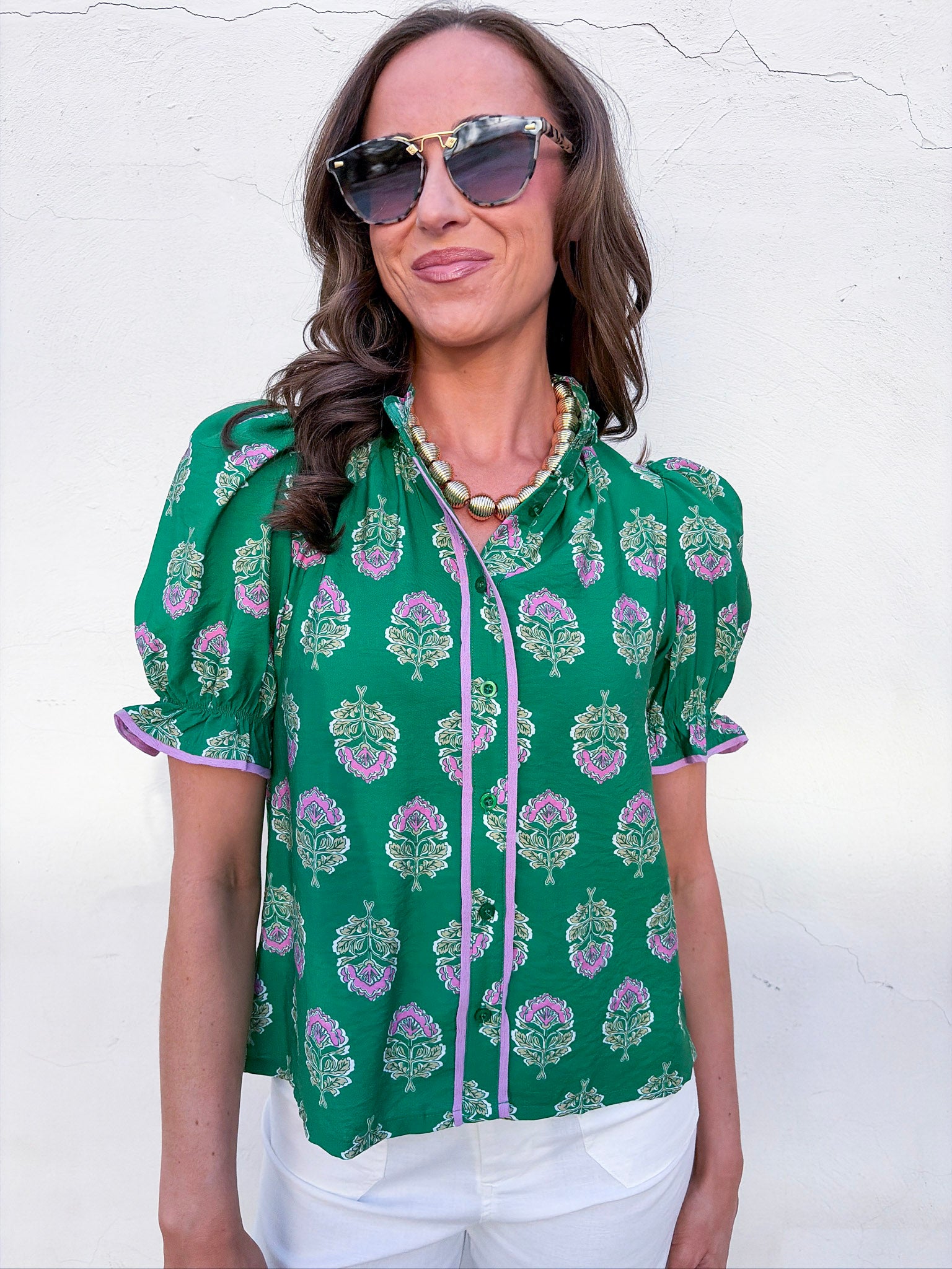 Floral Fancy Ruffle Top