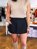 Fit and Flare Shorts- Black