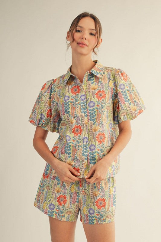 Juniper Gardens Top-Orange