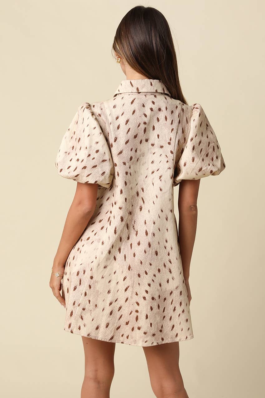 Evie Puff Sleeve Mini Dress