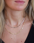 Riley Mini Cross Necklace-Gold