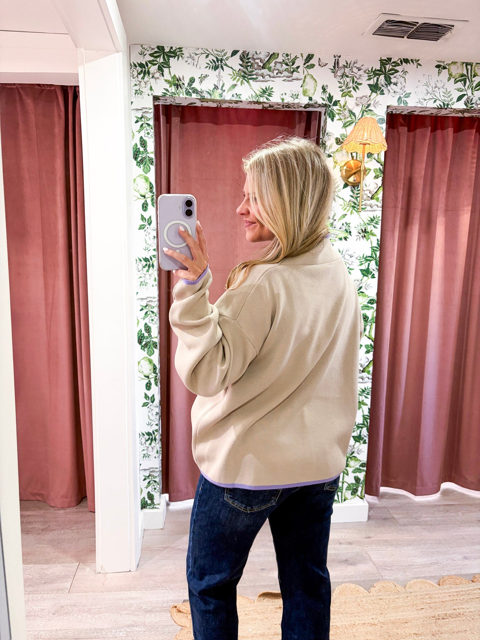 Falling Leaves Sweater-Beige
