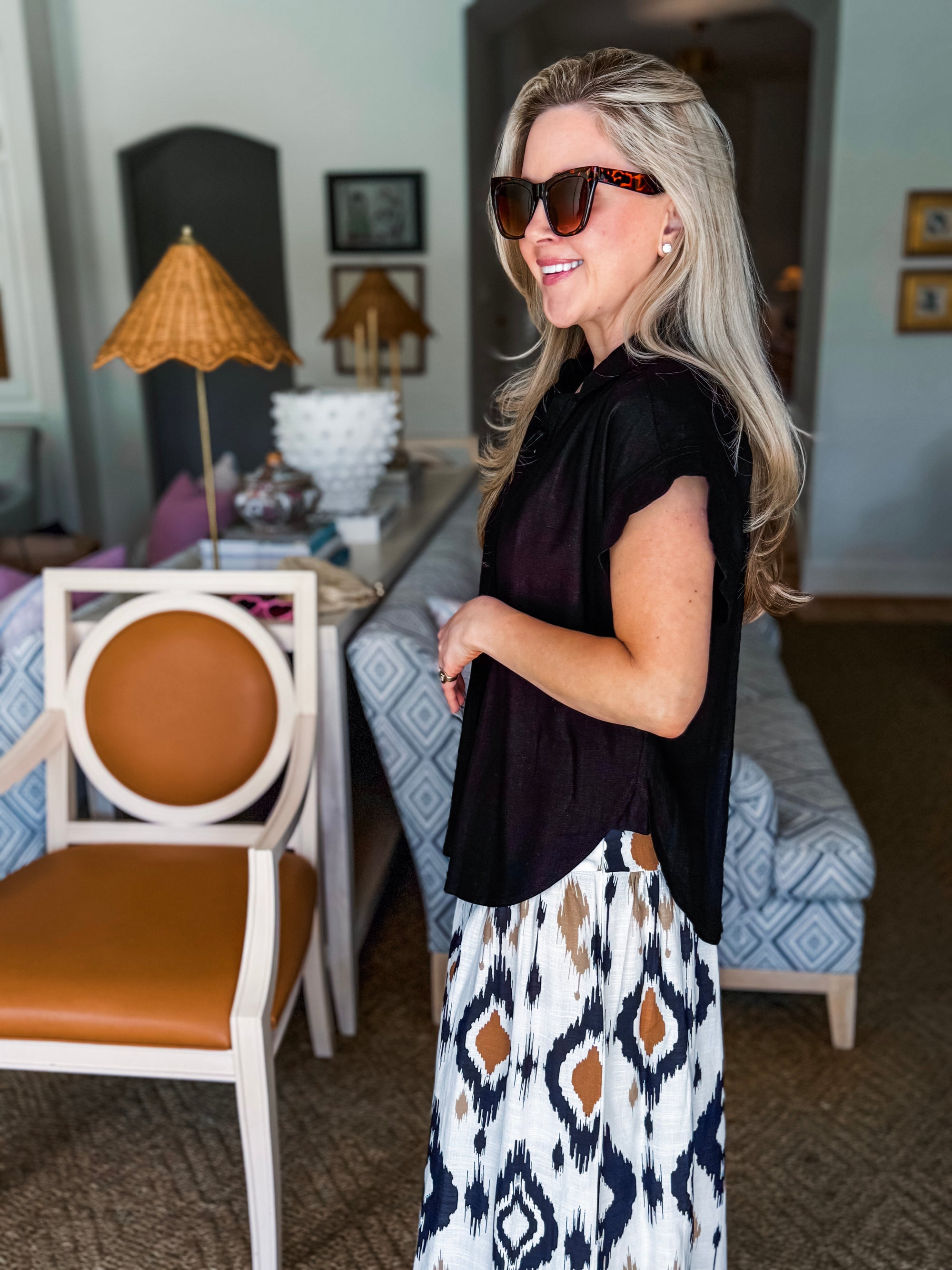 Santana Bridge Button Down Top