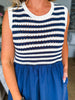 Stay Sweet Midi Dress-Navy