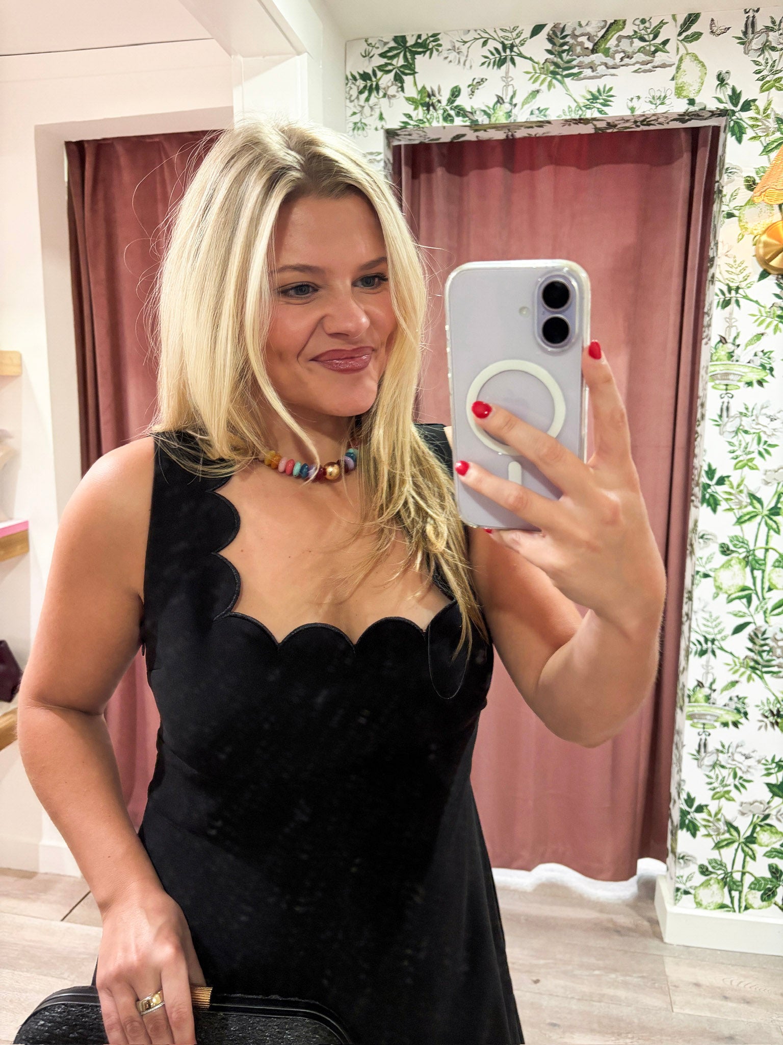 Venice Scallop Mini Dress
