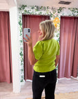 Sunday Autumn Knit Top-Olive
