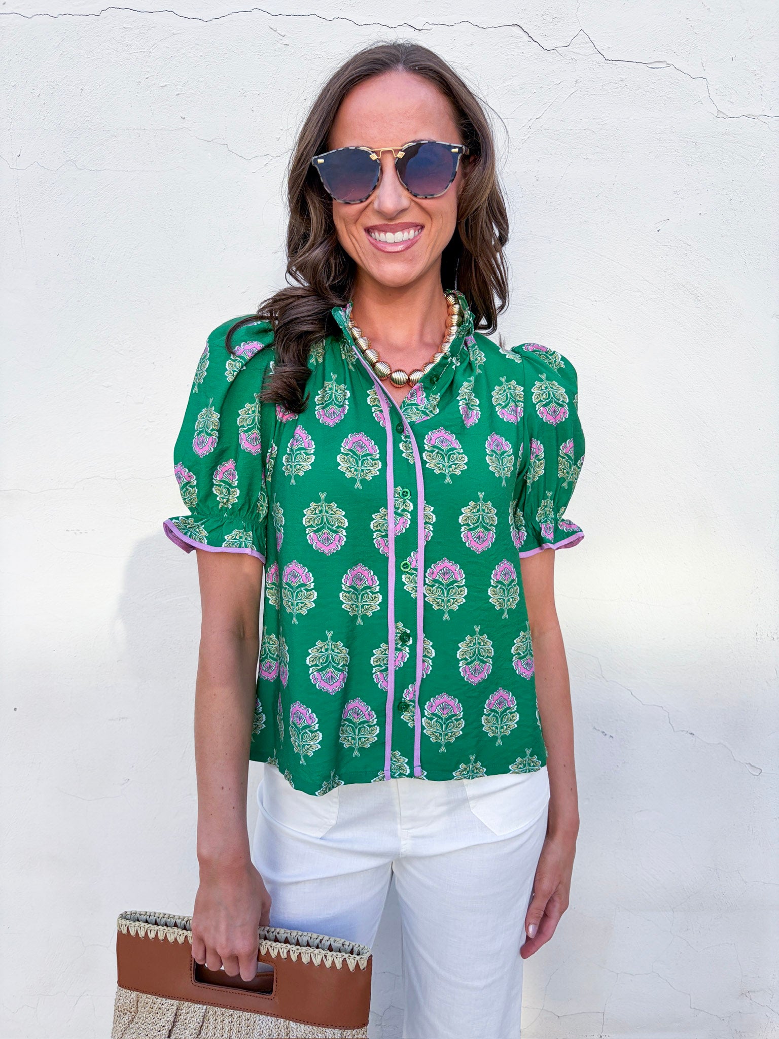 Floral Fancy Ruffle Top