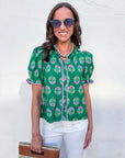 Floral Fancy Ruffle Top