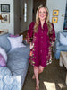 Crimson Petal Mini Dress