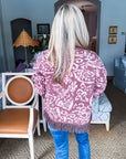 Elegant Approach Fringe Cardigan-Mocha Pink