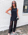 Island Chic Lace Pants Set