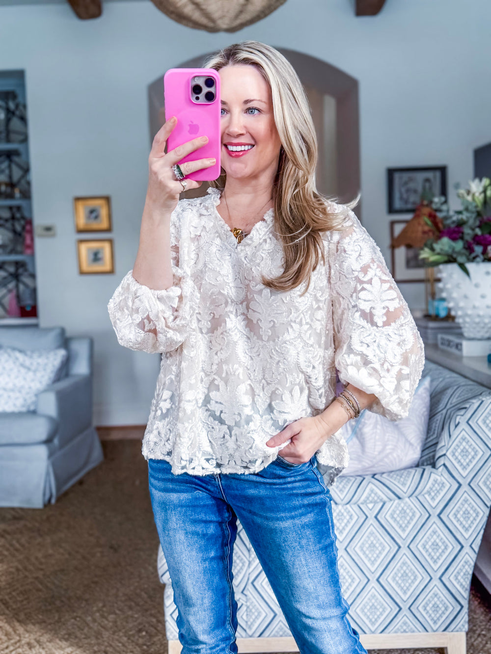 PREORDER: Rich Velvet Floral Top