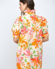 Spring Lily Button Down Mini Dress