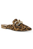 Chain Detail Mules-Leopard