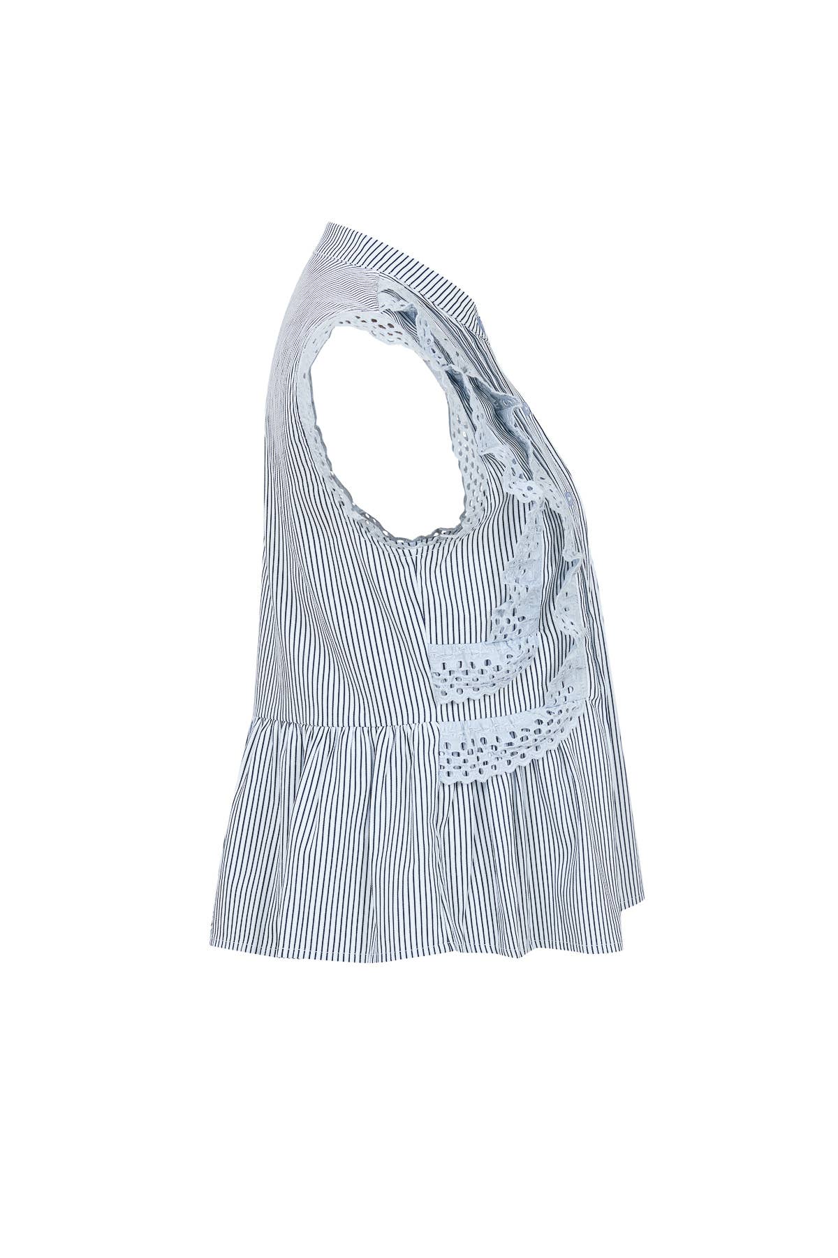 Harbor Heirloom Top-Blue/Navy