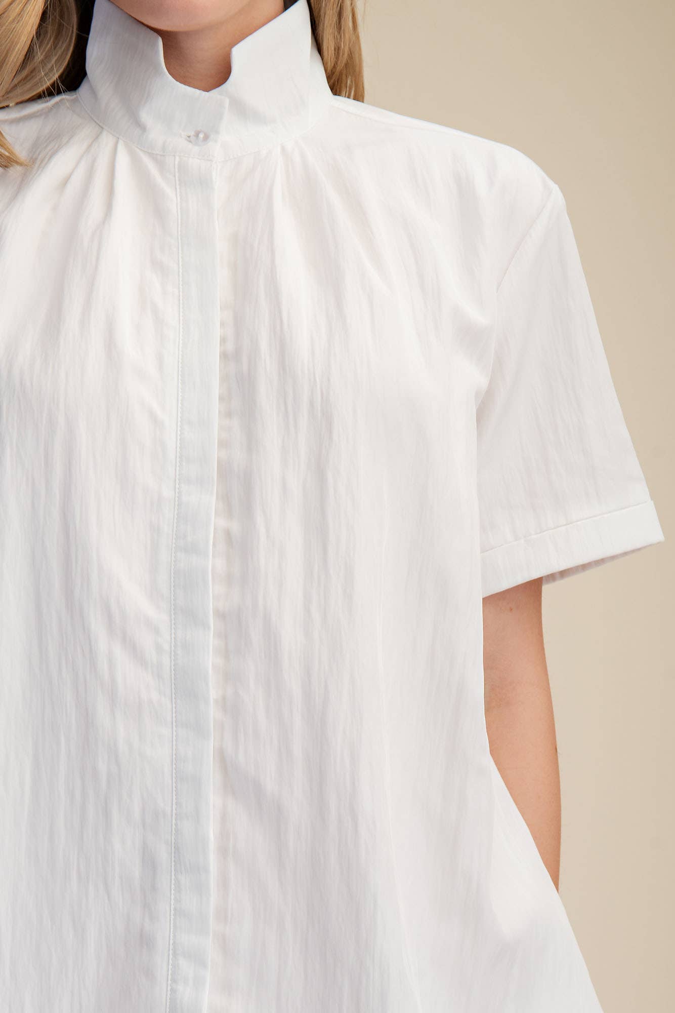 Daylight Bloom Mini Dress-White