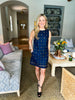 Starburst Embellished Denim Dress